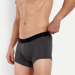 LOGGERHEAD Pack Of 2 Printed Mid Rise Trunks - LHPT008-ANTHRA-ROYALBLUE-ANTHRA-ROYALBLUE image 2