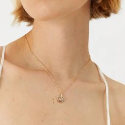 Accessorize London Women's Crown Pendant Necklace-image-29