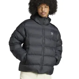 Adidas Originals Black Regular Fit Quilted Sports Jacket-image-54
