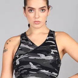 NEXSTEP Women Abstract Printed Fitted Crop Top-image-19