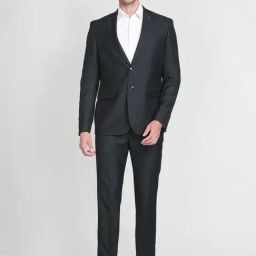 Arrow Dark Green Regular Fit Self Pattern Two Piece Suit-image-88