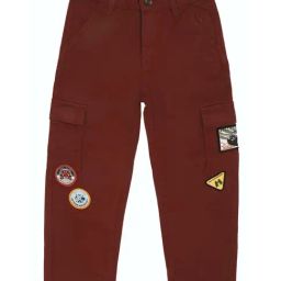 Allen Solly Junior Maroon Applique Trousers-image-80