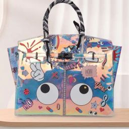 Magnolia Black Printed Tote-18