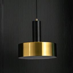 Whispering Homes Dazzle Bright Black & Gold Metal Hanging Lamp-image-80