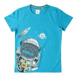Allen Solly Junior Blue Printed T-Shirt-image-83