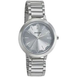 Sonata NR8141SM02 Steel Daisies Analog Watch for Women-image-5