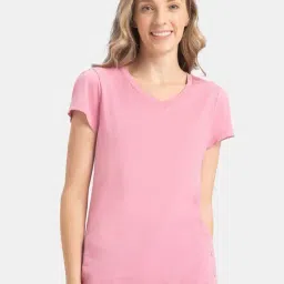 Jockey Cashmere Rose Plain T-Shirt-picture-15
