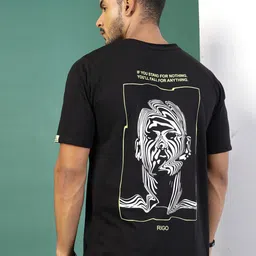 Rigo Men Graphic Printed Round Neck Oversized T-shirt-image-36