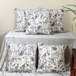 MFD HOME Furnishing Multicolour Cotton Cushion Cover - Set of 5-18