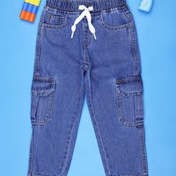 V-Mart Boys Regular Fit Mid-Rise Cotton Cargo Styles Jeans-picture-48