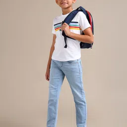 U.S. Polo Assn. Kids Boys Slim Fit Mid-Rise Light Fade Stretchable Jeans-picture-24