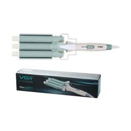 VGR V-595 Professional 3 Barrel Electric Hair Curler (Green and White)-46
