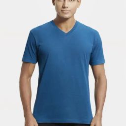 Jockey 2726 Teal Super Combed Cotton Rich Half Sleeves T-Shirt-image-64