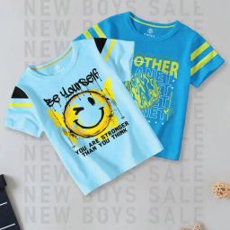 Codez Kids Blue Printed T-Shirt (Pack Of 2)-picture-45