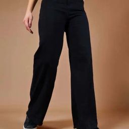 DOLCE CRUDO Black Plain Jeans-picture-9