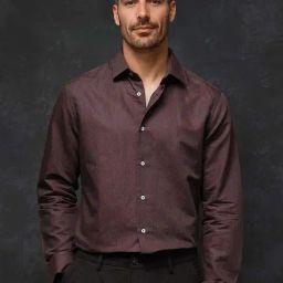 Rare Rabbit Brown Regular Fit Solid Shirt-image-98
