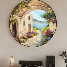Art Street Yellow Synthetic Wood Wall Art-image-28
