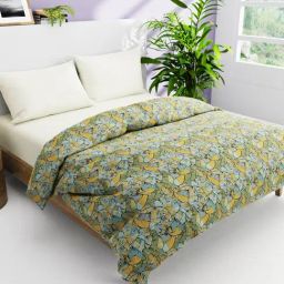 Bianca Super Soft Floral Blue & Multi 144 TC Cotton Double Comforter-image-32
