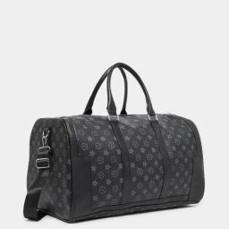 Styli Black Printed Duffle Bag-2