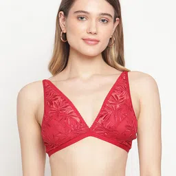 EROTISSCH Red Floral Bralette Bra-picture-51