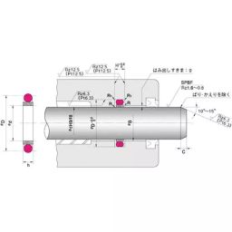NOK φ200x220 mm SPNO Type PTFE + Nitrile Rubber Sealing Gasket, SPNO 200 220 9.8-image-15