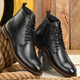 San Frissco Men's Black Casual Boots-image-29