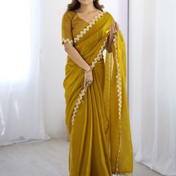 all about you Embroidered Tissue Saree-image-58