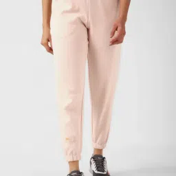 Reebok Pink Cotton Mid Rise Sports Joggers-picture-46