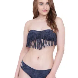 La Intimo Navy Striped Bra & Bikini Panty-image-73
