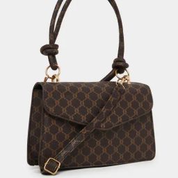 Styli Brown Printed Satchel Handbag-picture-18