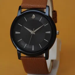 VIRAKTI Women Brass Dial & Leather Straps Analogue Watch G-32-BLACK-V.Y-image-86