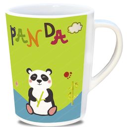 FunBlast Bamboo Fibre Mug with Lid - 350 ml (Color & Design May Vary)-18