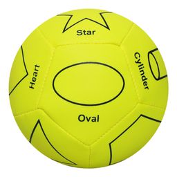 Actonn Soft Football Text Print - Yellow-18