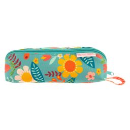 Stephen Joseph All Over Print Pencil Pouch Blue Floral Design - Multicolour-0