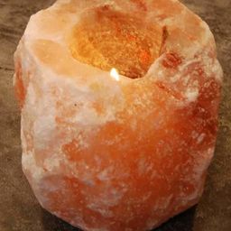 OnEarth Himalayan Salt Candle Holder Pack of 1 - Multicolor-image-38