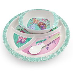 Superware Melamine Kids  Dinner Set (T383)- Barbie -Butterfly  ( Set of 3 )-1