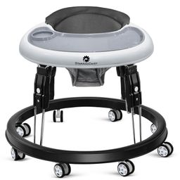 StarAndDaisy Baby Walker for Baby Kids with 360 degree Rotational Wheels & Padded Seat with Adjustable Height for Boys & Girls - Black-20