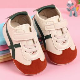 Babyoye Velcro Closure Colour Block Booties With Lace Detailing - Dark Green-picture-21
