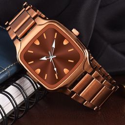 WATCHSTAR Men Patterned Dial & Stainless Steel Straps Analogue Watch Thar Brown-12
