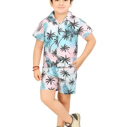 BAESD Boys Printed Shirt with Shorts-image-89