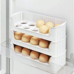 Multipurpose Egg Storage Rack – Compact Egg Tray(Pack of 3) Plastic Egg Separator-image-40