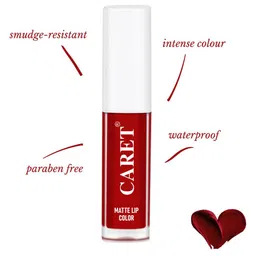 CARET ORGANIC Set Of 3 Super-Pigmented Liquid Matte Lipsticks - 2 ml Each - 1 - 3 - 6 image 4