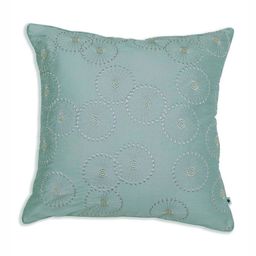ONSETHOMES jashn Blue Silk Embroidered Square Cushion Cover-12