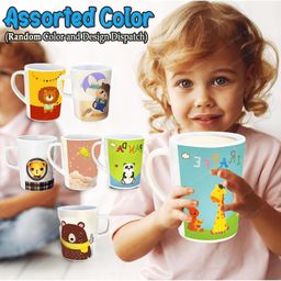 FunBlast Bamboo Fibre Mug with Lid - 350 ml (Color & Design May Vary) image 4
