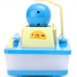 Toyzone Doraemon Time Machine Bump & Go Toy - Blue image 5