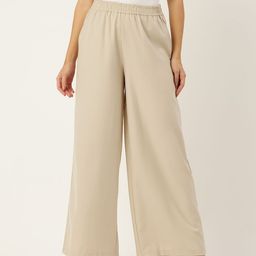 Rue Collection Women Relaxed Straight Fit Pure Cotton Trousers-image-28