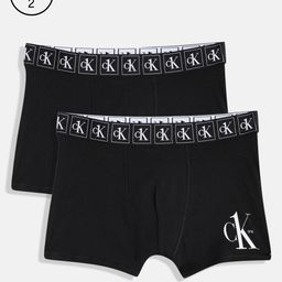 Calvin Klein Underwear Boys Pack Of 2 Solid Trunks B7003920R7-picture-45