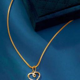 P.N.Gadgil Jewellers 18KT Yellow Gold & Diamond Heart Pendant for Women-image-12
