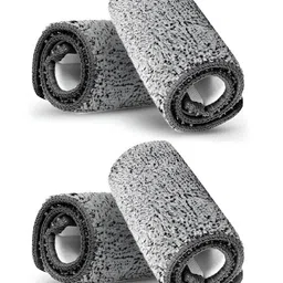 UPC Grey 4 piece Solid Plastic Bath Accessories Set-19