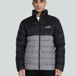 Puma Black Regular Fit Colorblock Quilted Jacket-picture-45